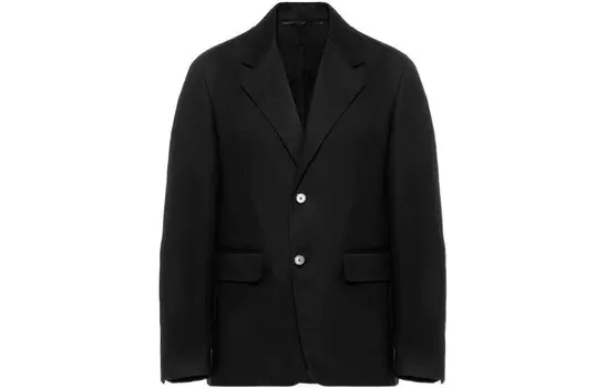 Деловой костюм мужской черный Prada, черный