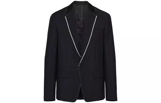 Деловой костюм мужской черный Prada, черный