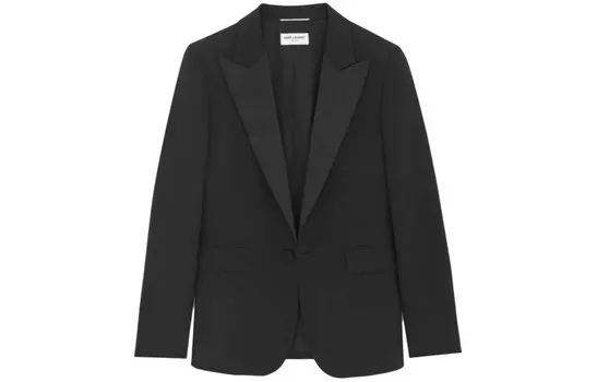 Деловой костюм мужской черный Saint Laurent, черный