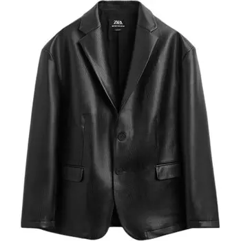 Деловой костюм мужской черный Zara, черный