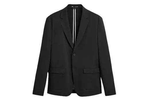 Деловой костюм мужской черный Zara, черный