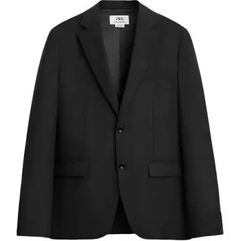 Деловой костюм мужской черный Zara, черный