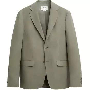 Деловой костюм мужской хаки Zara, хаки