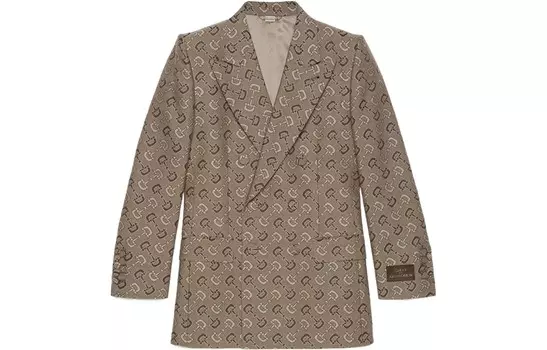 Деловой костюм мужской коричневый Gucci, коричневый