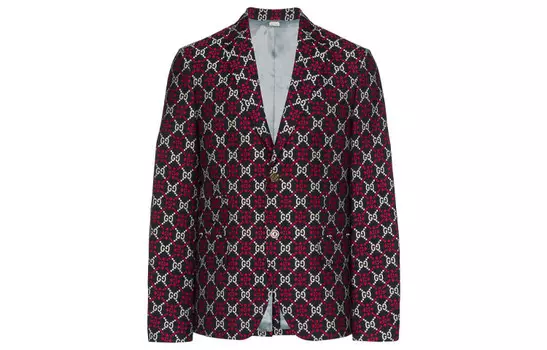 Деловой костюм мужской красновато-серый Gucci, красный