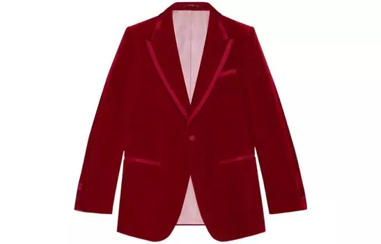 Деловой костюм мужской красный Gucci, красный