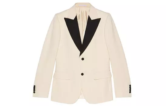 Деловой костюм мужской Off White Gucci, кремовый