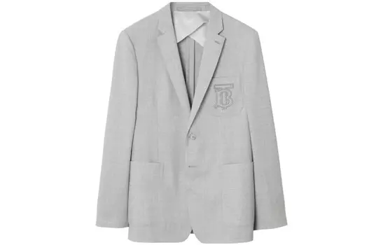 Деловой костюм мужской серо-коричневый Burberry, коричневый