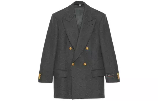 Деловой костюм мужской серый Gucci, серый