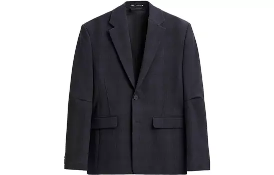 Деловой костюм мужской синий Zara, синий