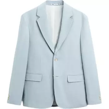 Деловой костюм мужской синий Zara, синий