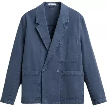 Деловой костюм мужской синий Zara, синий