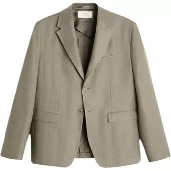 Деловой костюм мужской темно-серо-коричневый Zara, коричневый