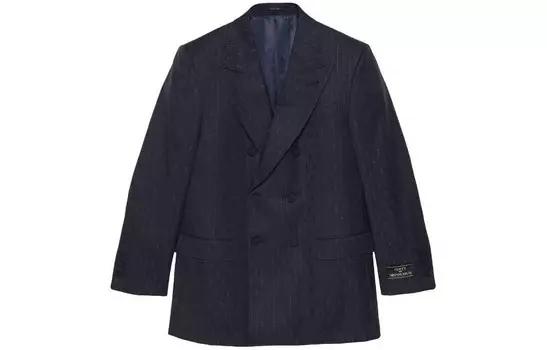 Деловой костюм мужской темно-синий Gucci, темно-синий