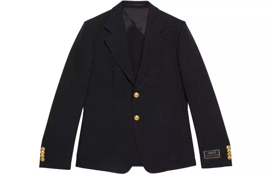 Деловой костюм мужской темно-синий Gucci, темно-синий