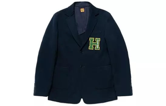 Деловой костюм мужской темно-синий Human Made