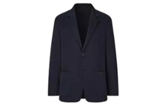 Деловой костюм мужской темно-синий Uniqlo, темно-синий