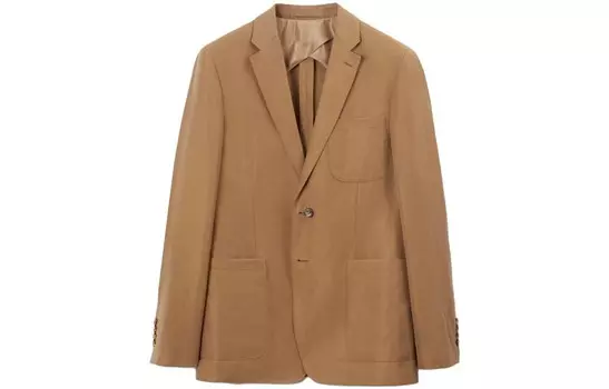 Деловой костюм мужской верблюжьего цвета Burberry, коричневый