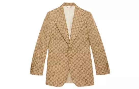 Деловой костюм мужской верблюжий Gucci, коричневый
