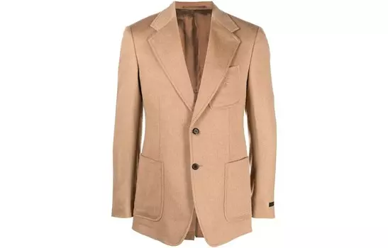 Деловой костюм мужской верблюжий Prada, коричневый