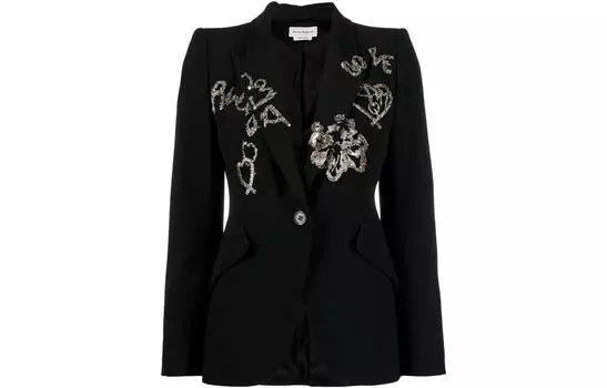 Деловой костюм, пальто, женский Alexander McQueen, черный