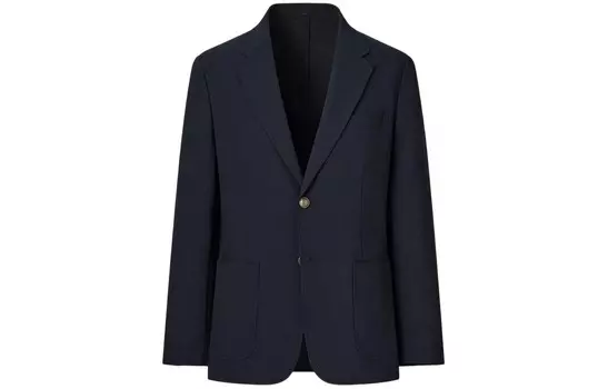 Деловой костюм унисекс темно-синий Uniqlo, темно-синий