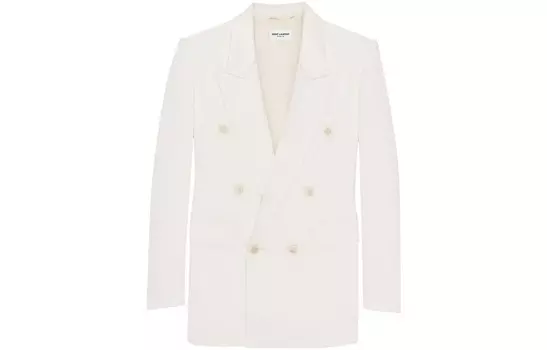 Деловой костюм женский белый Saint Laurent