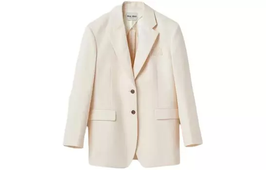 Деловой костюм женский бежевый Miu Miu