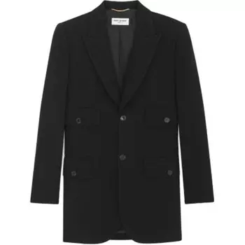 Деловой костюм женский черный Saint Laurent