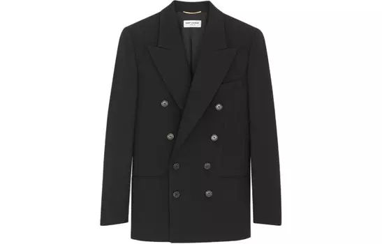 Деловой костюм женский черный Saint Laurent