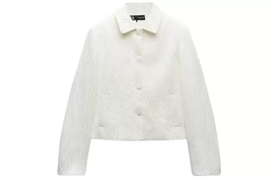 Деловой костюм женский матово-белый Zara