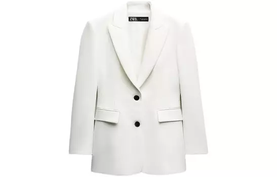 Деловой костюм женский матово-белый Zara
