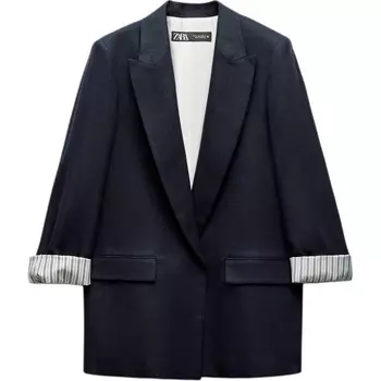Деловой костюм женский синий Zara