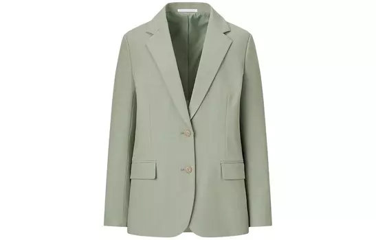 Деловой костюм женский зеленый Uniqlo