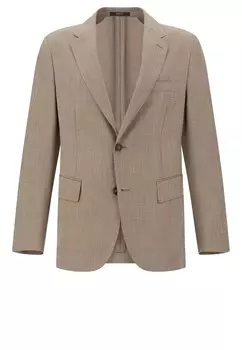 Деловой пиджак прямого кроя Boggi Milano, коричневый