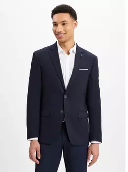 Деловой пиджак прямого кроя HECHTER PARIS, морской синий