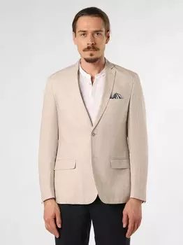 Деловой пиджак прямого кроя Nils Sundstrm Marcello, светло-бежевый