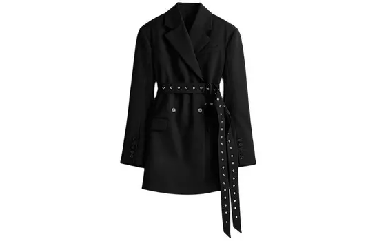 Деловой пиджак Rokh X ROKH Collaboration женский черный H&M