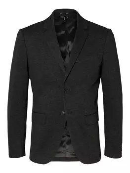 Деловой пиджак стандартного кроя SELECTED HOMME, антрацит