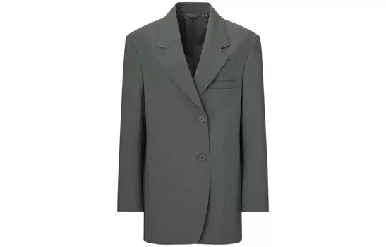 Деловой пиджак Uniqlo, темно-зеленый