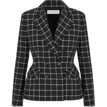 Деловой пиджак женский черный Dior