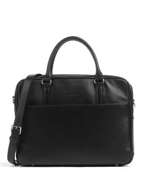 Деловой портфель Mademoiselle 15 дюймов из зерненой яловой кожи Lancaster, черный