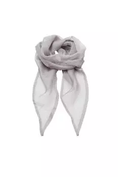 Деловой шифоновый деловой шарф Premier, серебро