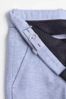 Деловые брюки slim fit H&M, синий