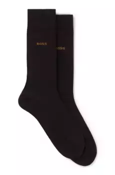 Деловые носки BOSS "2P RS Uni CC" (упаковка, 2 пары, 2 шт.), с логотипом бренда, коричневый