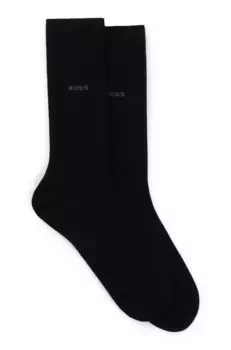 Деловые носки BOSS "2P RS Uni CC" (упаковка, 2 пары, 2 шт.), с логотипом бренда, черный