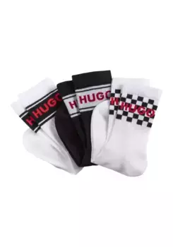 Деловые носки HUGO Underwear "3P QS RIB RACE CC 10258033 01" (упаковка, 3 пары, 3 шт.), в разных дизайнах, цвет Open Miscellaneous 960