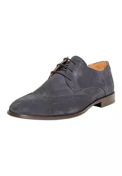 Деловые туфли Henry Stevens Lace-Up Shoes Wallace FBD, темно-синий
