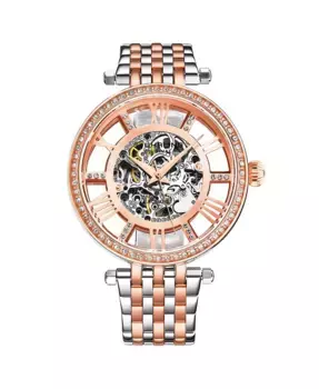 Delphi 3944 Automatic 38mm Ladies Skeleton Watch – Женские скелетонные часы Delphi 3944 с автоподзаводом, 38 мм Stuhrling, золотой