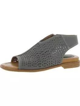 Delsie женские кожаные туфли с открытым носком и ремешком на щиколотке Comfortiva, цвет denim